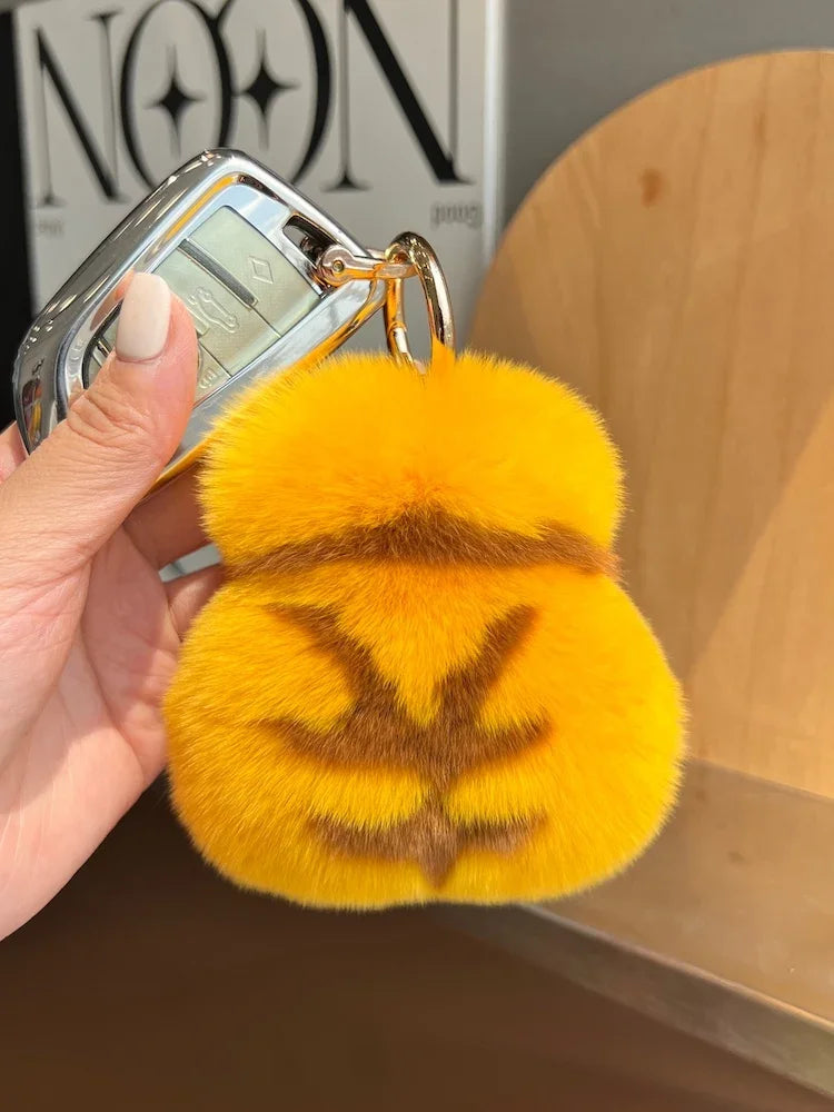 Genuine Rabbit Fur Keychain - Beautiful and cute bag charm