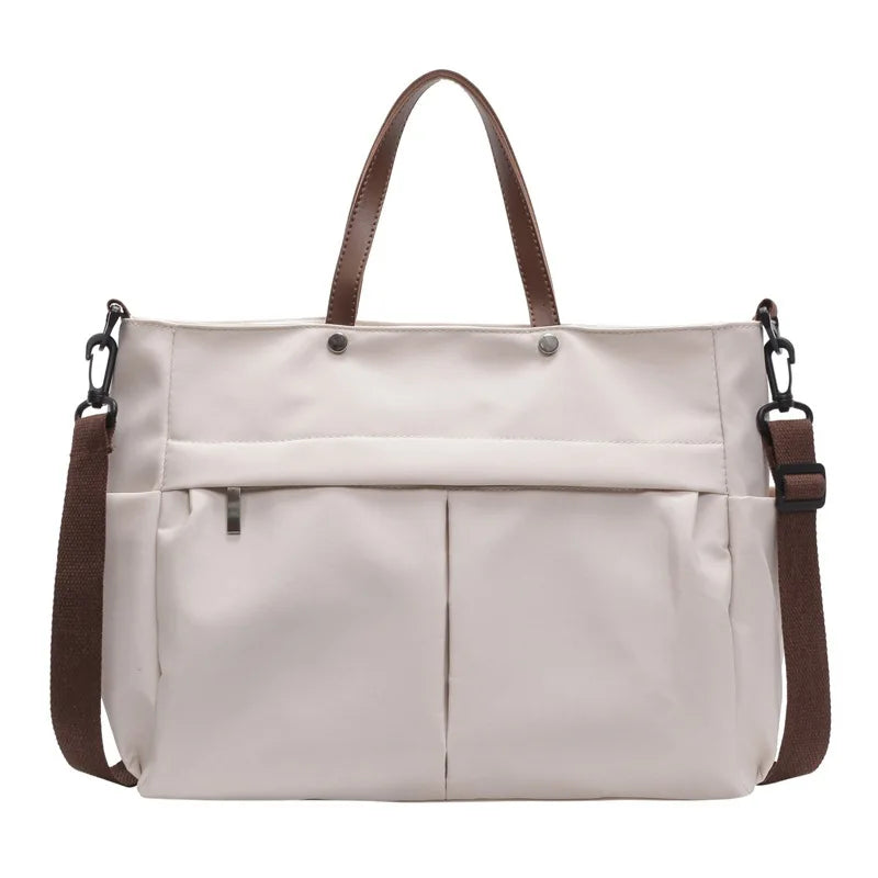Women's Large-Capacity Nylon Tote Bag (Shoulder or Hand-Carry)