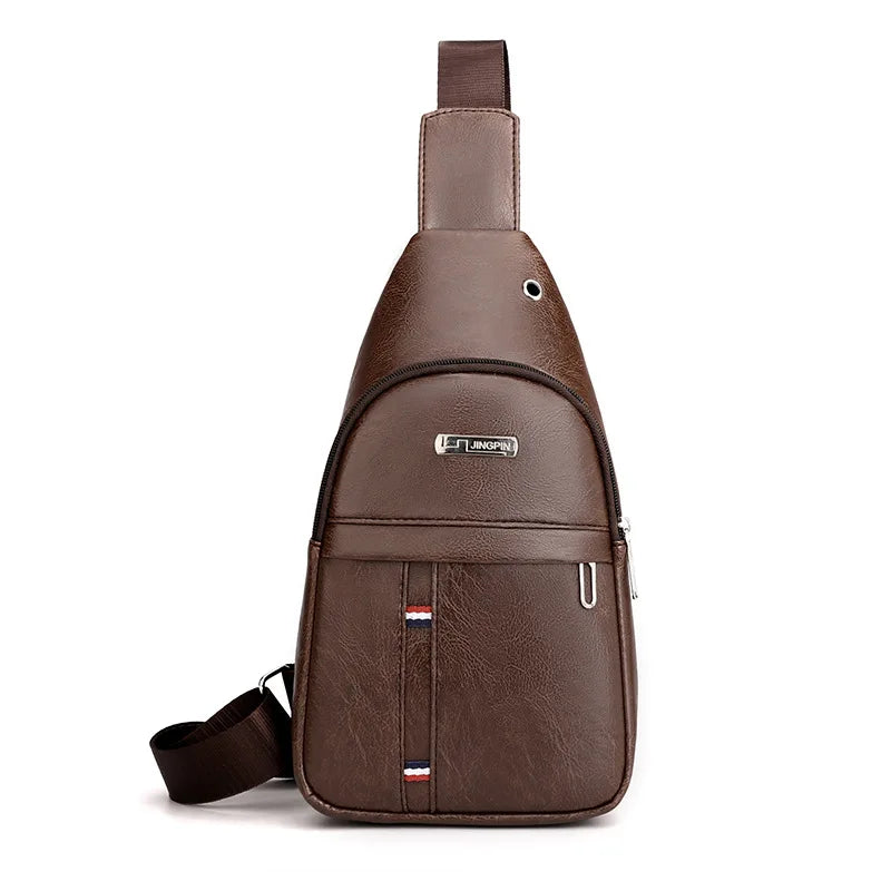 Men's PU shoulder bag, fanny pack, crossbody bag