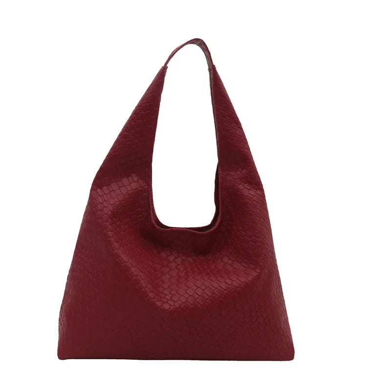 Women's Large-Capacity Retro Leather Hobo Shoulder Bag