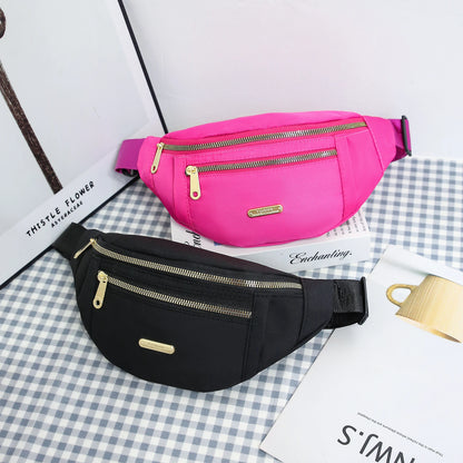 Lightweight crossbody fanny pack for women and men, ideal for running, walking, traveling, and exercising