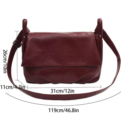 Large women's leather handbag