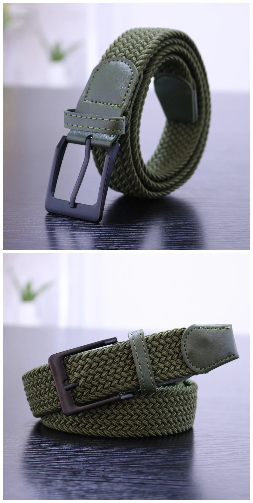 Men's canvas belts, tactical military style, with metal buckle