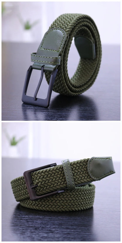 Men's canvas belts, tactical military style, with metal buckle