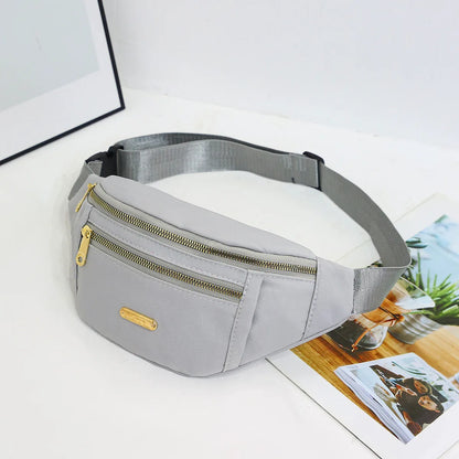 Lightweight crossbody fanny pack for women and men, ideal for running, walking, traveling, and exercising