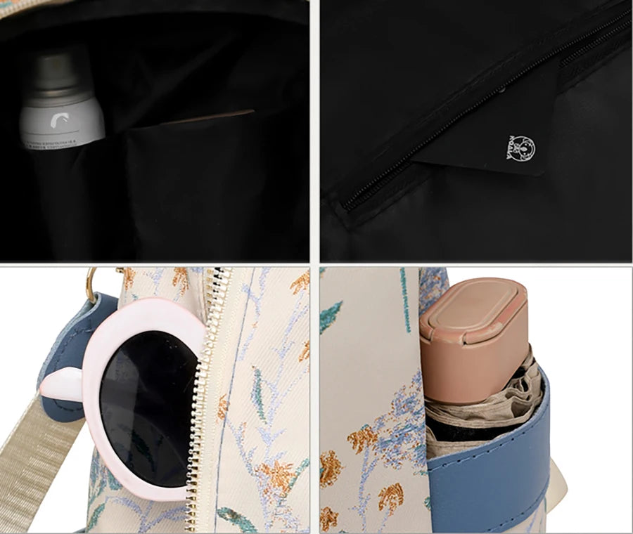 Women's Leather Backpack with Anti-Theft Design – Multifunctional and High-Capacity
