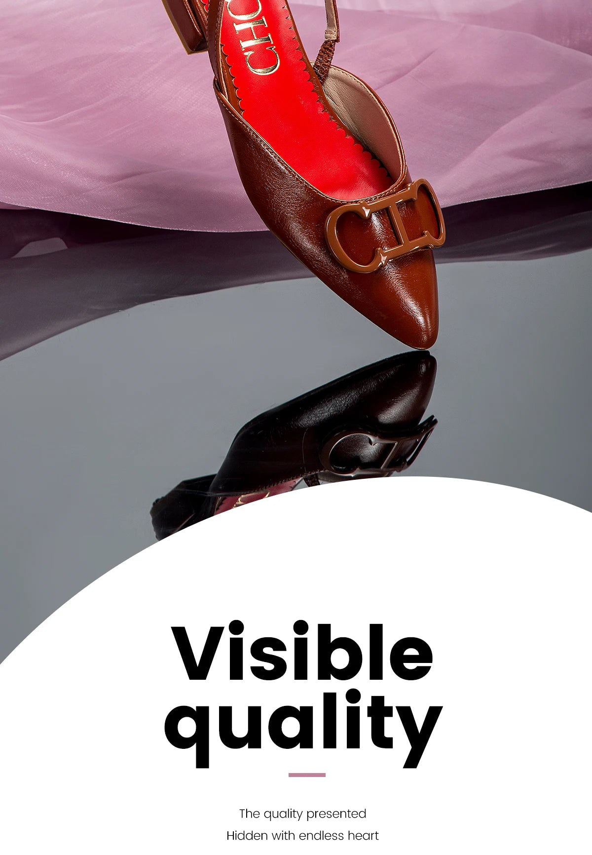 Women's shoe, pointed toe style, elegant