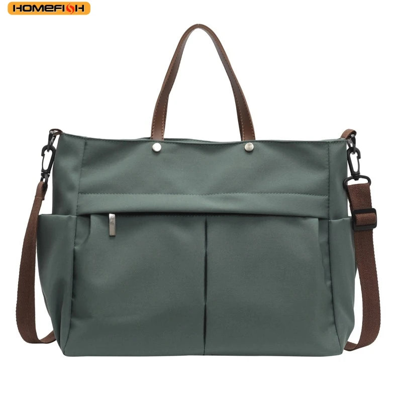 Women's Large-Capacity Nylon Tote Bag (Shoulder or Hand-Carry)