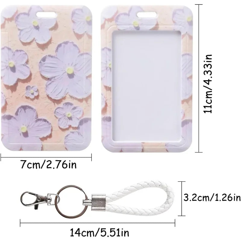 Women's card holder with keychain