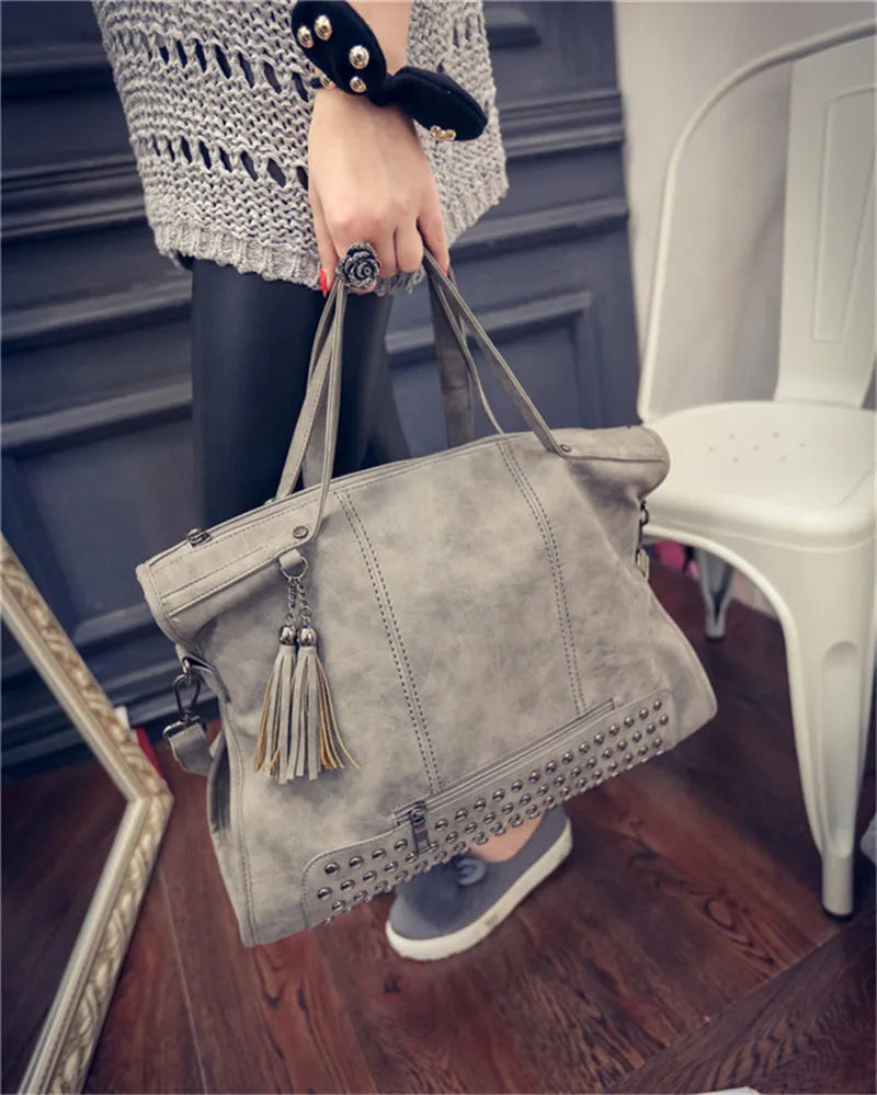 High-quality women's leather handbag