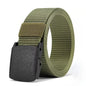 Men's casual canvas belt for outdoor activities, tactical nylon, sports