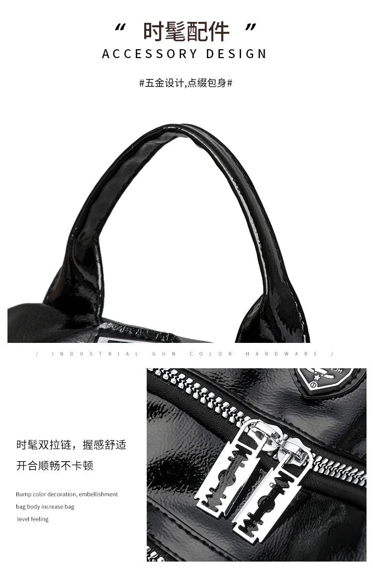 Women's multifunctional backpack with a modern design, made of anti-theft synthetic leather, stylish, beautiful and spacious