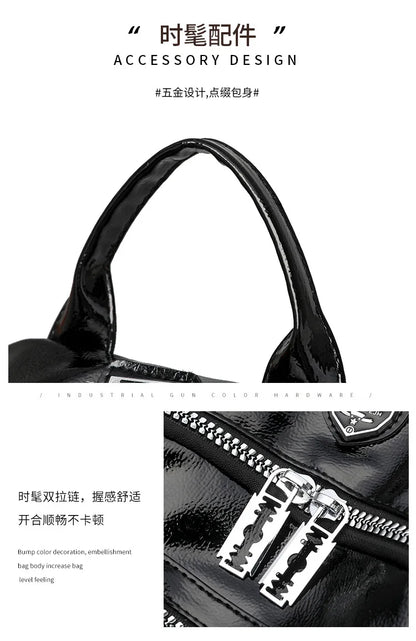 Women's multifunctional backpack with a modern design, made of anti-theft synthetic leather, stylish, beautiful and spacious
