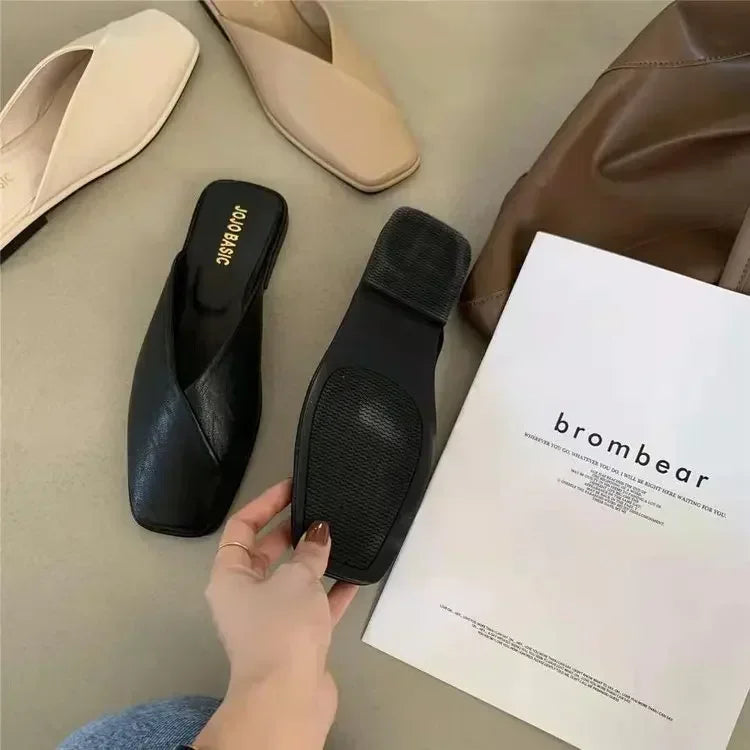 Women's shoe, casual fashion, square toe