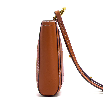 Women's crossbody bag, solid color, for cell phone and credit cards