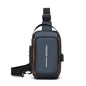 Stylish Men's Sling Bag - Durable Oxford Fabric, Crossbody Chest Pack with Phone Pocket, Zip Closure for Daily Commute