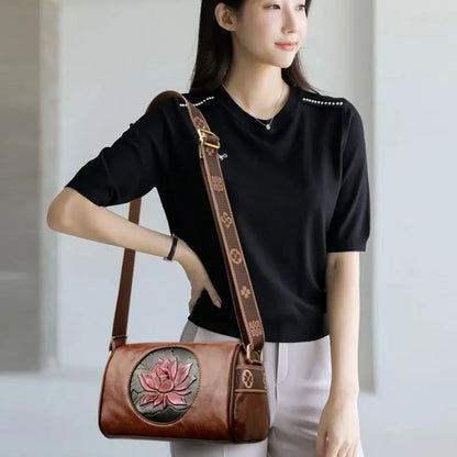 Women's soft leather handbag