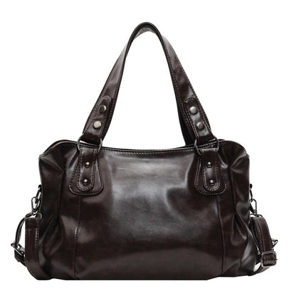 Stylish, large-capacity retro women's shoulder/crossbody bag