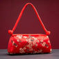 Women's shoulder/handbag in embroidered silk