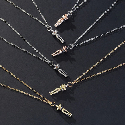 Love Symbol Hug Pendant Necklace – Sophisticated and Elegant