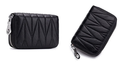 Women's wallet in genuine leather with RFID for card