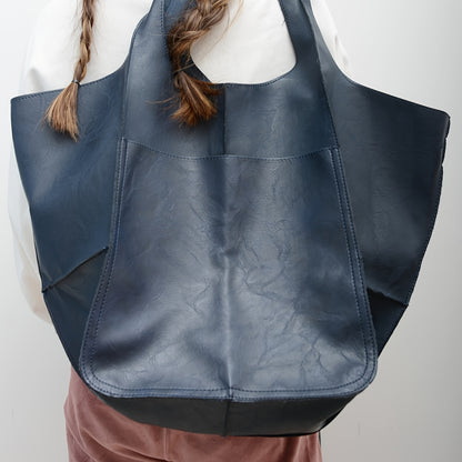 Women's Beach Bag – Elegant, Handmade Retro Style; Multifunctional Solid-Color Design with Zipper and Fixed Straps
