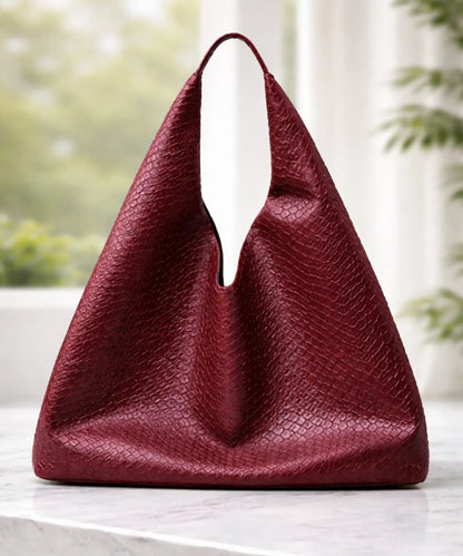 Women's Large-Capacity Retro Leather Hobo Shoulder Bag
