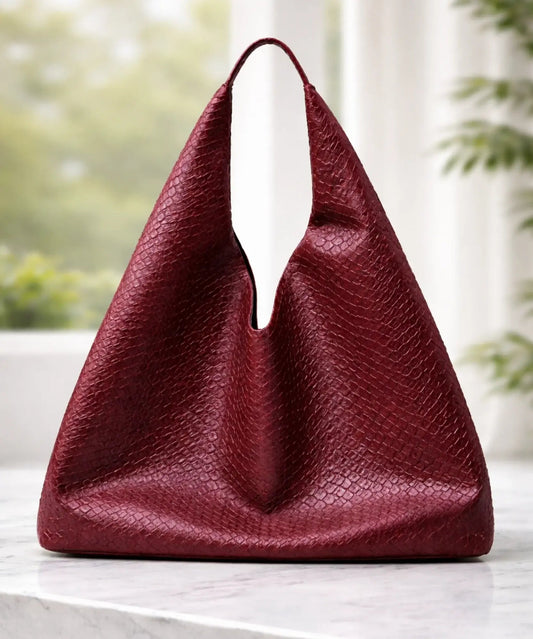 Women's Large-Capacity Retro Leather Hobo Shoulder Bag