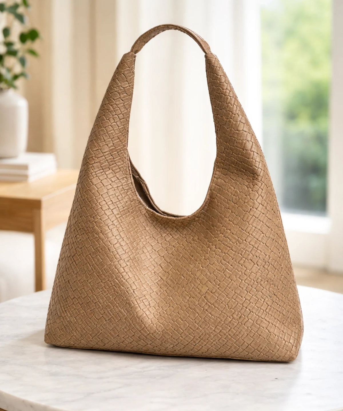 Women's Large-Capacity Retro Leather Hobo Shoulder Bag