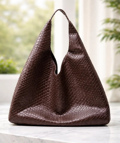 Women's Large-Capacity Retro Leather Hobo Shoulder Bag