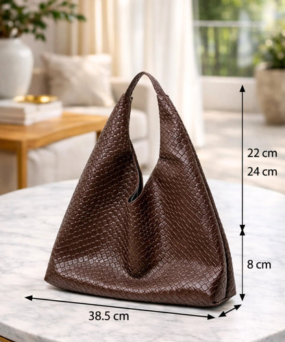 Women's Large-Capacity Retro Leather Hobo Shoulder Bag
