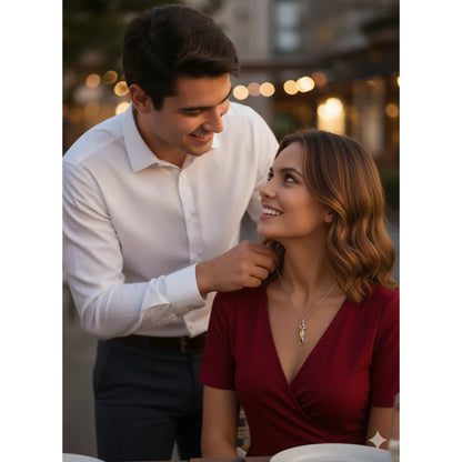Love Symbol Hug Pendant Necklace – Sophisticated and Elegant