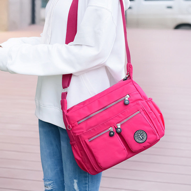 Women's nylon shoulder/crossbody bag