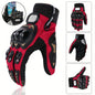 Unisex gloves for motorcycling, cycling, off-road riding, and other sports; breathable and featuring touchscreen-compatible fingertips