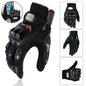 Unisex gloves for motorcycling, cycling, off-road riding, and other sports; breathable and featuring touchscreen-compatible fingertips
