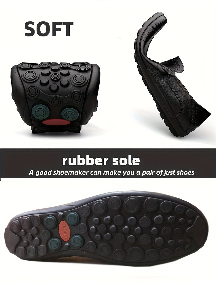 Comfortable, breathable men's shoes with visible stitching