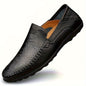 Comfortable, breathable men's shoes with visible stitching