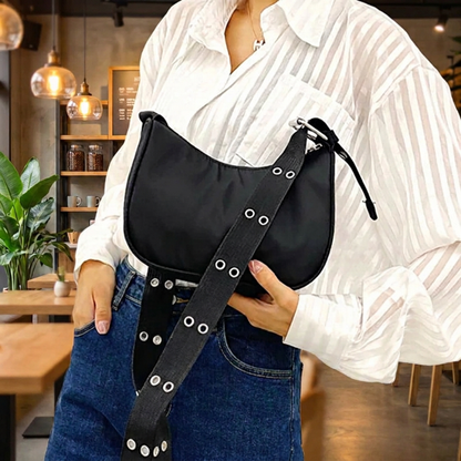 Stylish and casual women's crossbody bag made of waterproof nylon