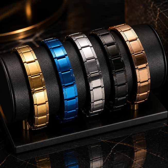 Italian-Style Square-Link Stainless Steel Bracelets – Unisex – Flexible Italian Links